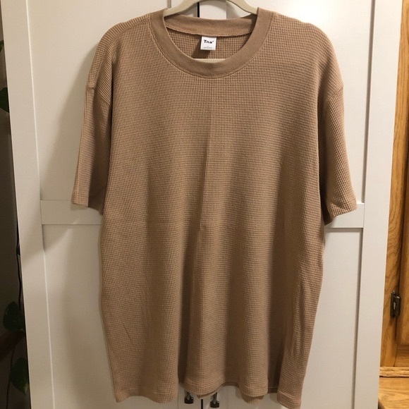 Tna Short Sleeve Beige Top EUC - Picture 1 of 12